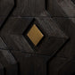 Faulkner - 3 Drawer Modern Chest - Black / Brass