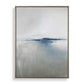 Above The Waterline - Abstract Painting - Blue / Gray / White