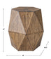 Volker - Honey Geometric Accent Table