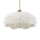 Biddeford - 5 Light Beaded Pendant - White