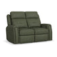 Felix - Power Reclining Loveseat With Console, Power Headrest, Lumbar, Heat & Massage