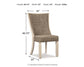 Bolanburg - Dining UPH Side Chair (Set of 2) - Lattice Back - Brown / Beige