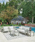 Hurley Park - 4 Pc. - Outdoor Sofa, 2 Lounge Chairs And Coffee Table - Gray