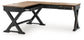 Wildenauer - 4 Pc. - Home Office Desk And Return, Swivel Desk Chair, Bookcase - Brown / Black