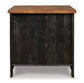 Valebeck - Rectangular End Table - Black / Brown