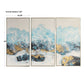 Crashing Waves - Abstract Art (Set of 3) - Blue