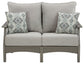 Visola - Loveseat w/Cushion - Gray