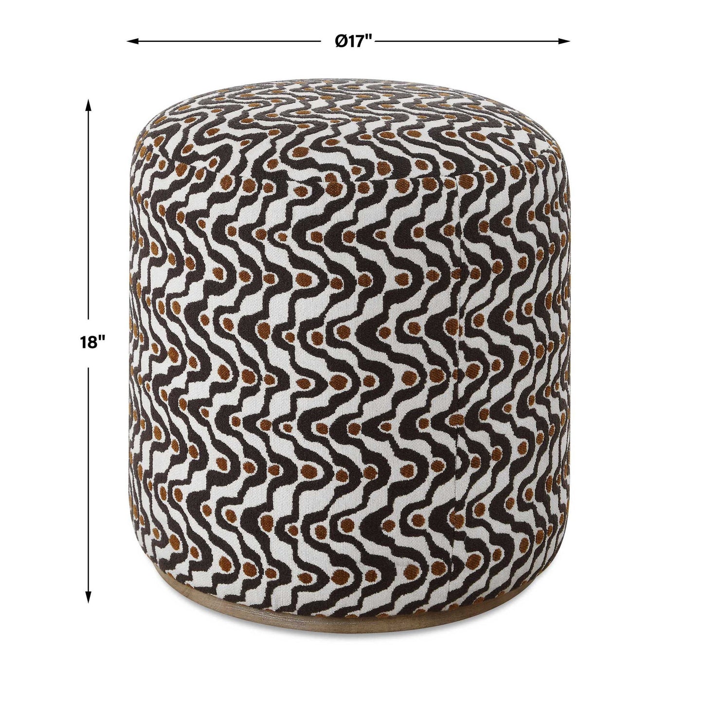 Cas - Plush Ottoman - Espresso