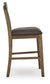 Urbinforte - Upholstered Barstool (Set of 2) - Light Brown