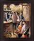 Evening Rendezvous - 28" x 34" Framed Wall Art - Dark Brown
