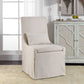 Coley - Linen Armless Chair - White