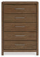 Cabalynn - Five Drawer Chest - Light Brown