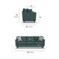 Lewis - Fabric Stationary Sofa