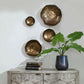 Lucky Coins - Wall Bowls (Set of 4) - Brass