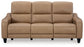 Mosswell - Power Reclining Sofa With Adj Headrest - Toffee