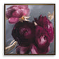Plum Ranculus - Framed Floral Art - Black / Gold / Gray / Green / Pink / Purple / Red / White / Yellow