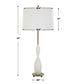 Annora - Glossy Table Lamp - White