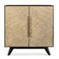 Reina - Modern 2 Door Cabinet - Woodtone