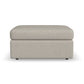 Sky - Fabric Stationary Square Cocktail Ottoman