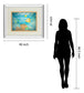 Under The Sea By Julie Derice - Mirror Framed Print Wall Art - Blue