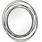 Whirlwind - Round Mirror - Black