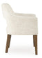 Marxmore - Dining Upholstered Arm Chair (Set of 2) - Beige / Brown
