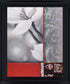 Crimson Petal Fusion - 28" x 34" Framed Wall Art - Dark Gray