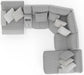 Abraxas - 6 Piece Reclining Sectional