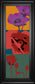 Pop Poppies By Li-legger - Wall Art Wide 3 Inch Frame - Red