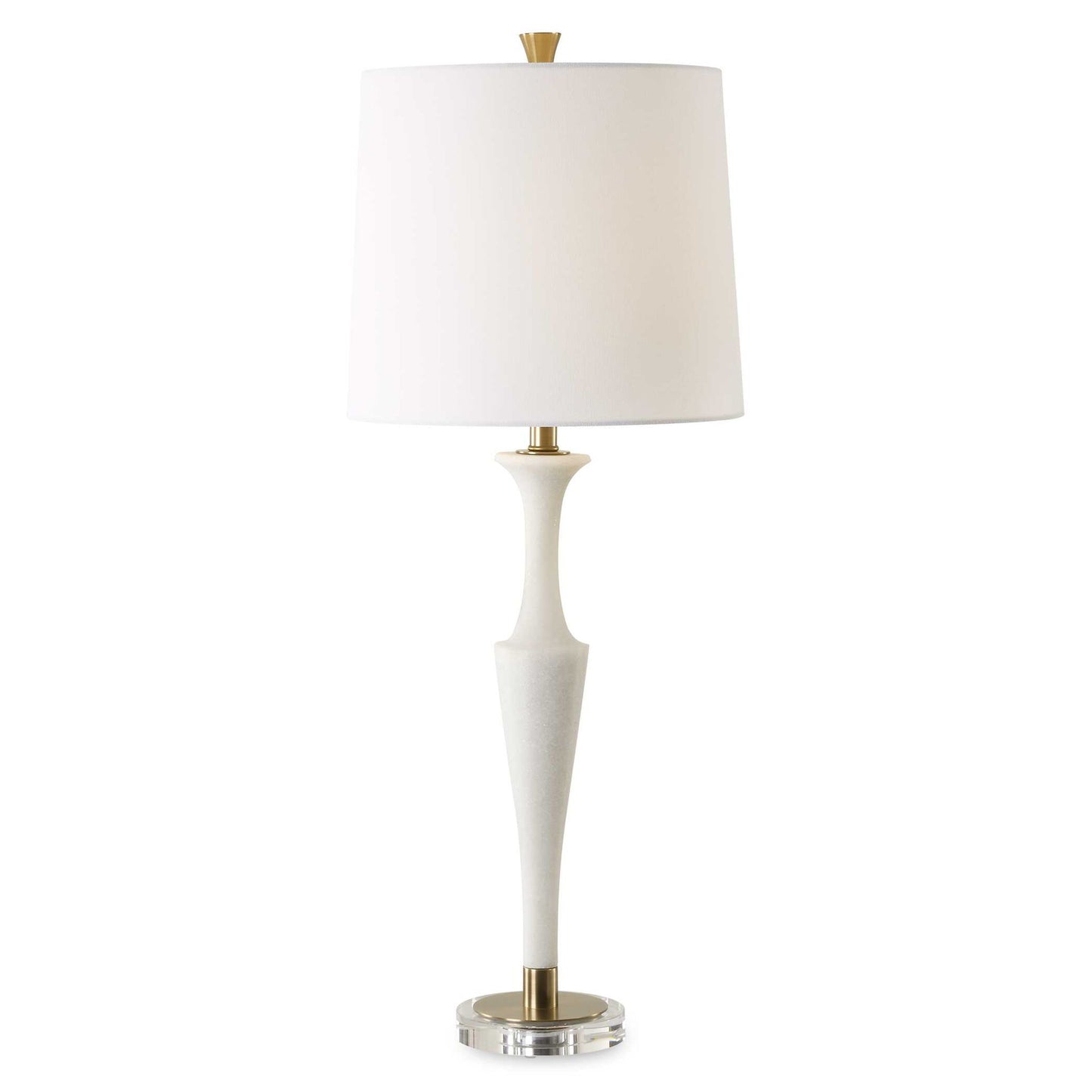 Colette - White Stone Table Lamp