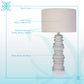 Sculpted Drift Resin Table Lamp (Set of 2) - Distessed White