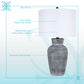 Textured Aura Textured Ceramic Table Lamp (Set of 2) - Textured Black And White Ceramic