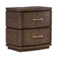 Cascade Falls - Nightstand With Charging Station - Satin Espresso