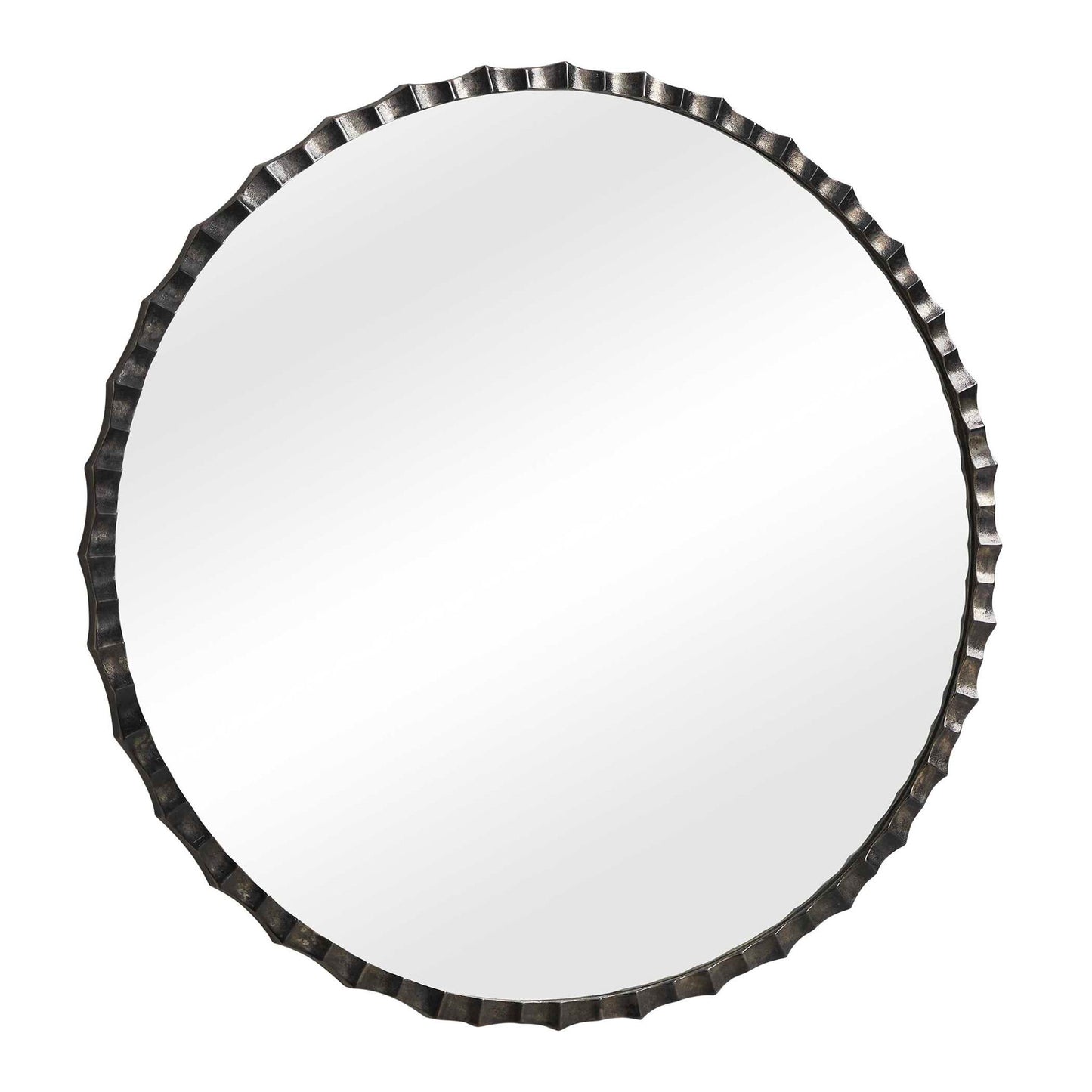 Grander - Round Mirror - Black / Gray