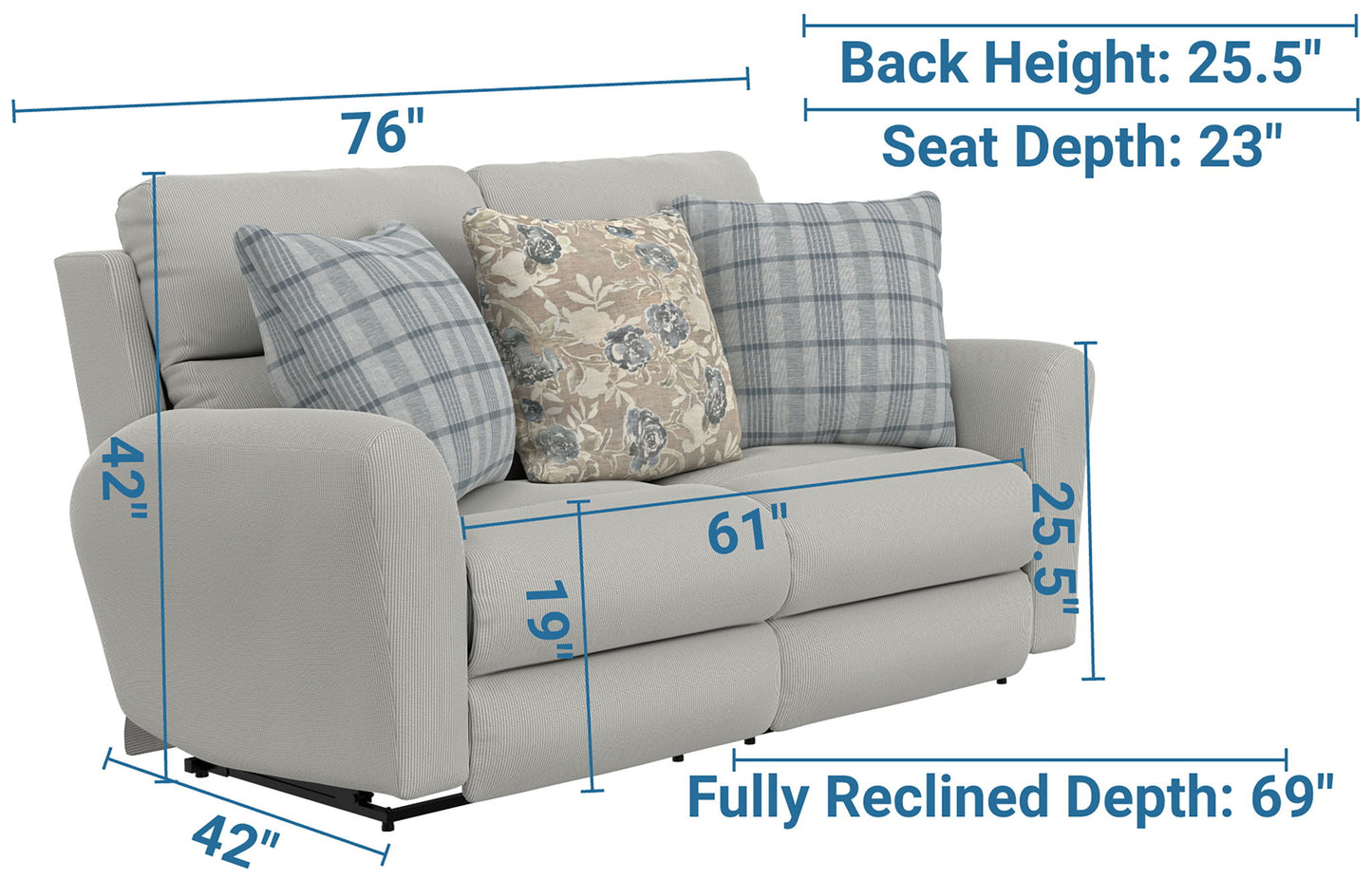Chappy - Lay Flat Reclining Loveseat