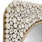 Merak - Teak Mosaic Mirror - Woodtone