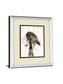 Watercolor Windmill By Ladder - Mirror Framed Print Wall Art - Beige