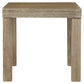 Silo Point - Square End Table - Brown
