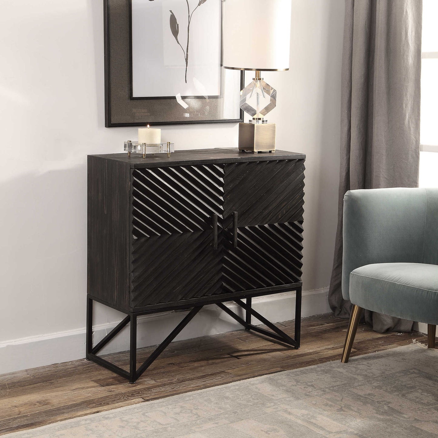 Zadie - Accent Cabinet - Ebony