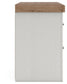 Savonport - Two Drawer Night Stand - White / Brown