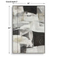 Folding - Time Framed Abstract Art - Black / Brown / Gray / White