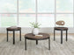Horizon Hills - Occasional Table Set (Set of 3) - Brown / Black