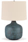 Malthace - Metal Table Lamp  - Patina