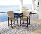 Fairen Trail - Barstool (Set of 2) - Black / Driftwood