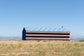 Patriotic Barn By Piddix (Framed) - Blue