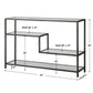 Leo - Industrial Console Table - Pearl Silver