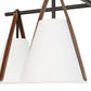 Reins - Accent Straps 4 Light Chandelier - Black