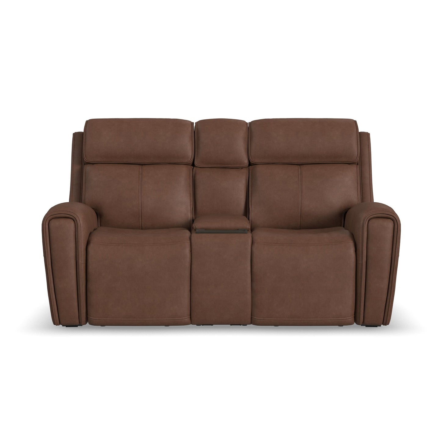 Warren - Power Reclining Loveseat With Console, Power Headrest & Lumbar