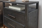 Waterfall - Nightstand - Black