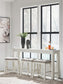 Robbinsdale - Rectangular Dining Room Counter Table Set (Set of 4) - Antique White